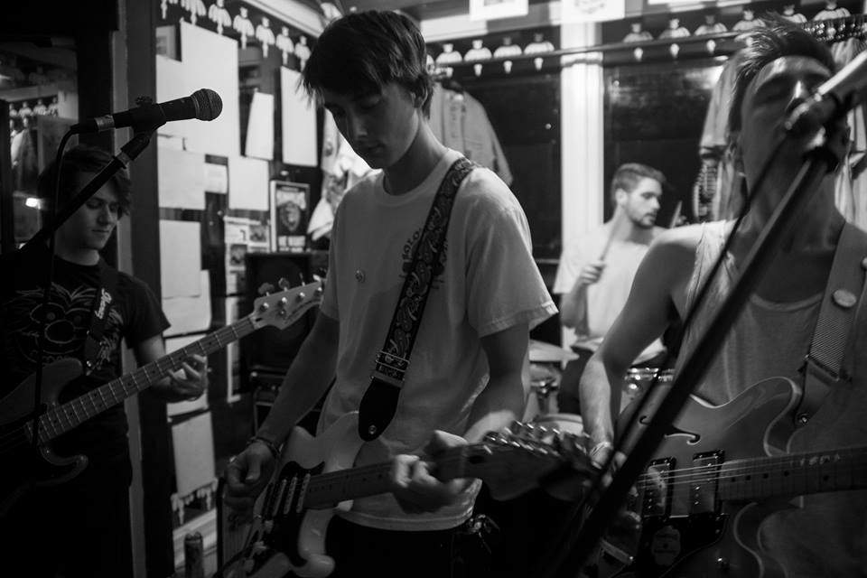 Trent Larrabee performing a song from Winter Pattern with Something//Something at Modern Gypsy in Manchester, New Hampshire